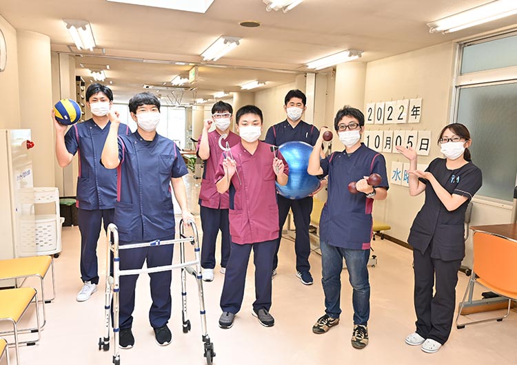 和田内科病院のリハビリテーション室