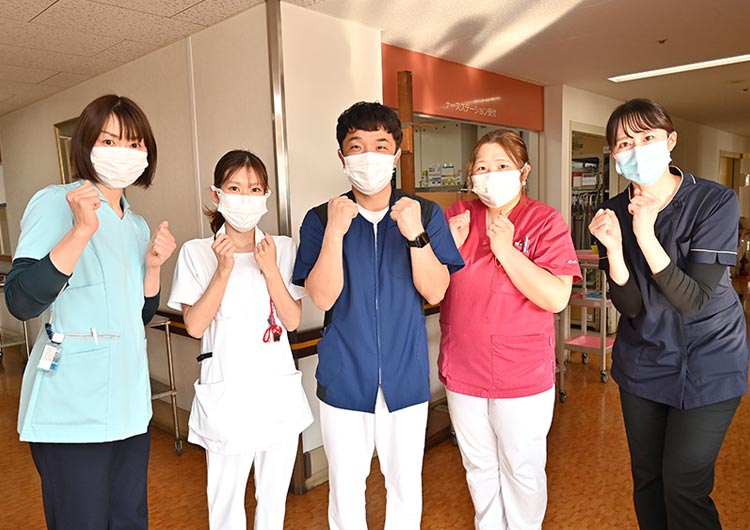 熊本循環器科病院の廊下