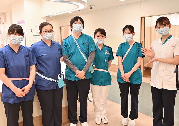 小平中央リハビリテーション病院の廊下