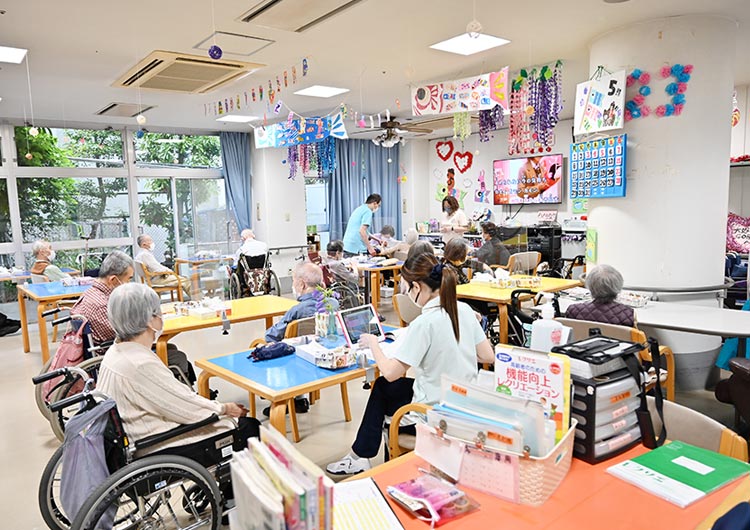 介護老人保健施設　相模大野の通所リハビリフロア