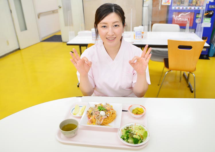 白報会王子病院の職員食堂