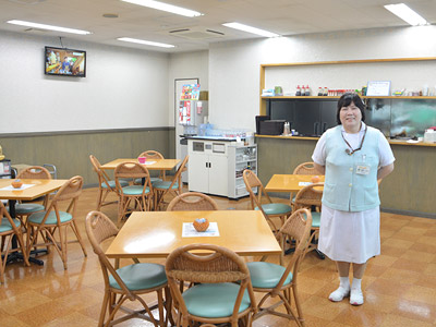 勝田台病院の喫茶室