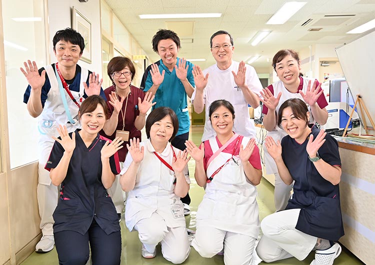 熊本循環器科病院の廊下
