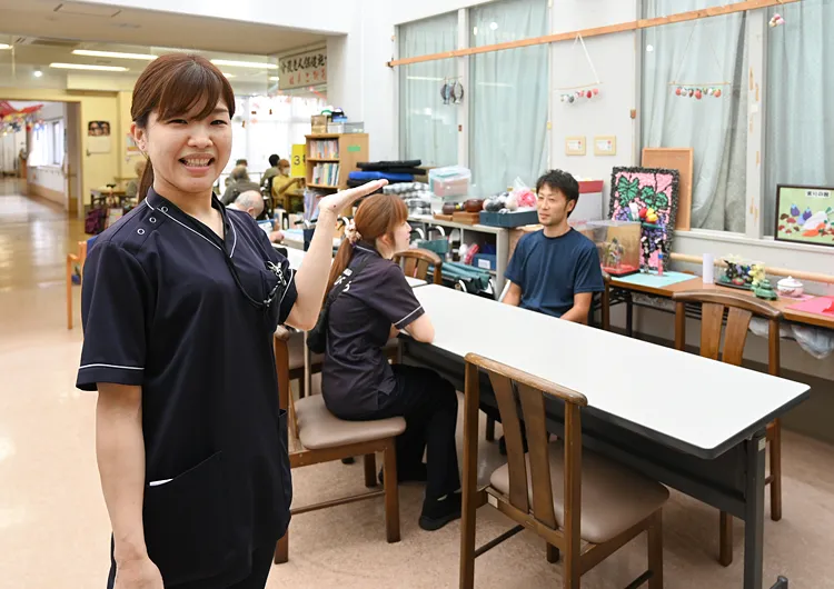 介護老人保健施設　はあとぴあの休憩スペース