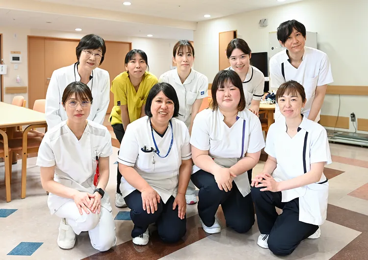幅広い看護を経験できるケアミックス型病院。<br>きれいな職員寮を用意し、地方からの入職も歓迎。